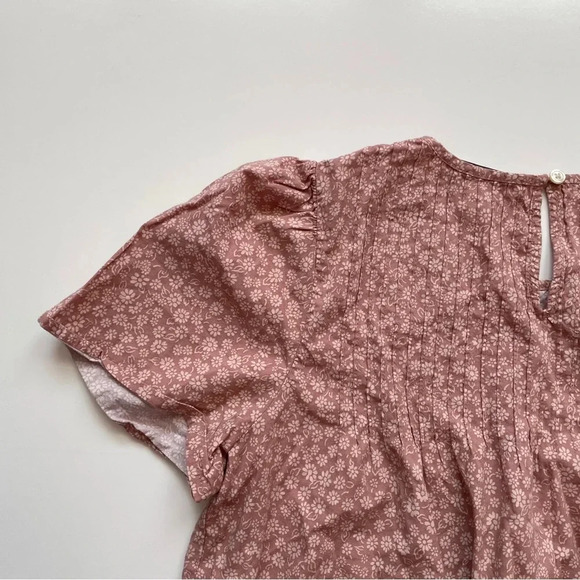 Madewell Short-Sleeve Pintuck Top in Parisian Ditsy Size Small - Picture 12 of 14